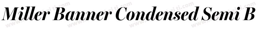Miller Banner Condensed Semi Bold字体转换